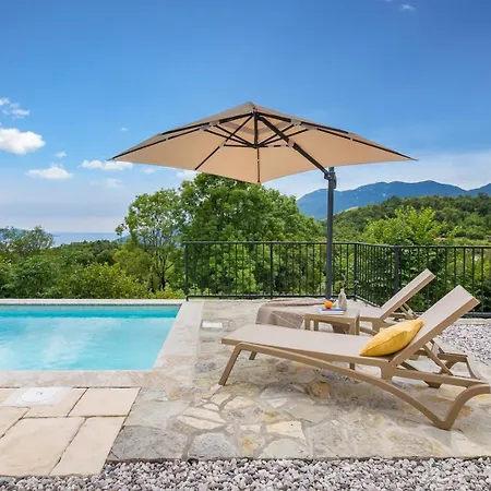 Castello Di Papa By Villsy - With Sea View, Private Pool, Sauna And Jacuzzi Villa Veprinac